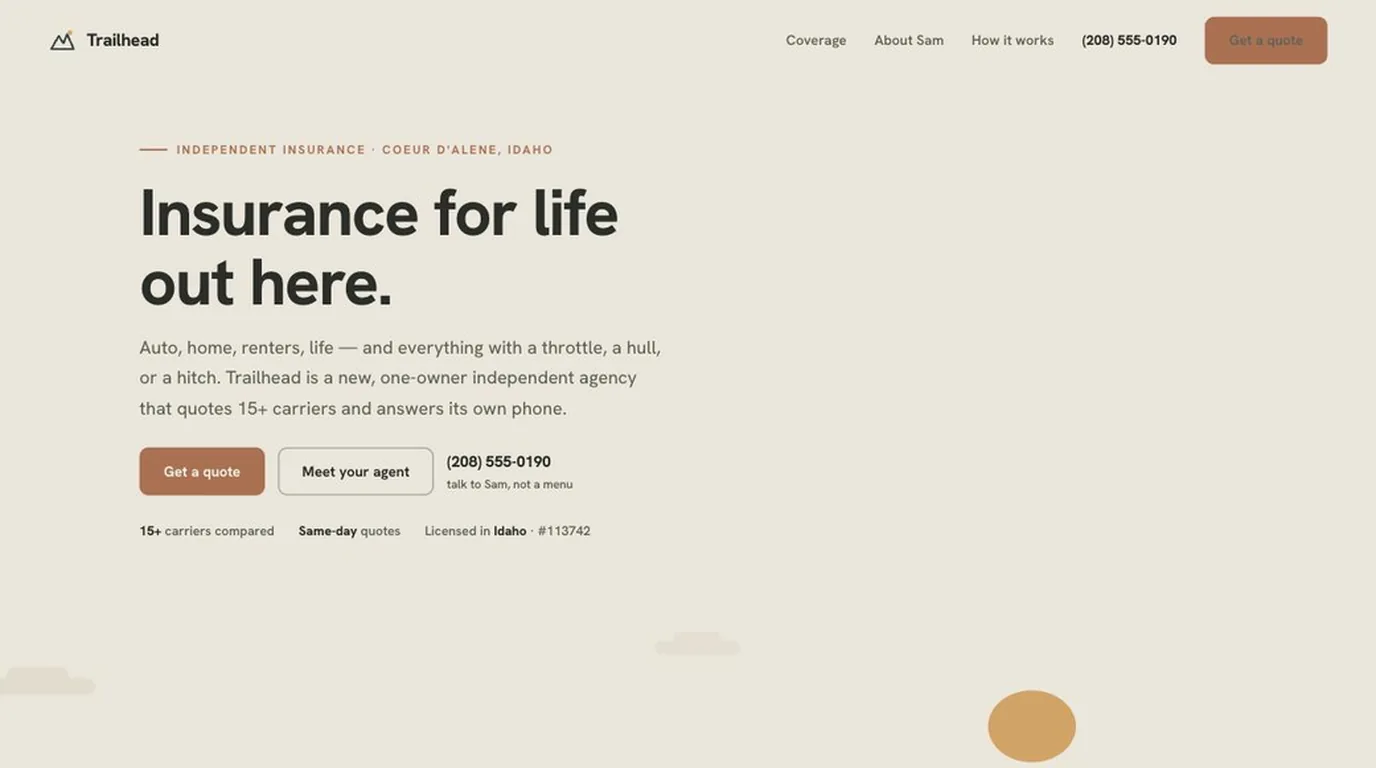 Trailhead Insurance demo site